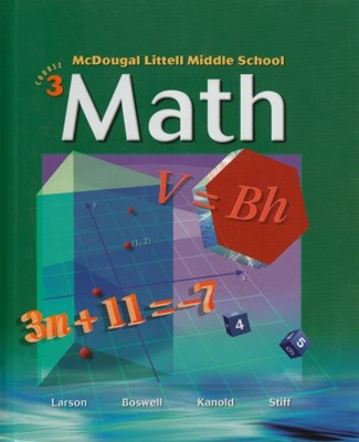 McDougal Littell Middle School Math, Course 3