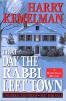 That Day the Rabbi Left Town (Mass Market Paperback)