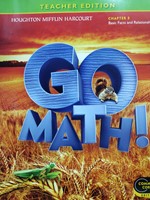 Go Math! Grade 2 Teacher Edition Chapter 3: Basic Facts & Relationships (Paperback)