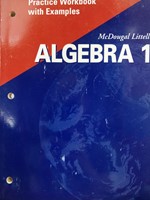 Algebra 1 Practice Workbook With Examples (Paperback)