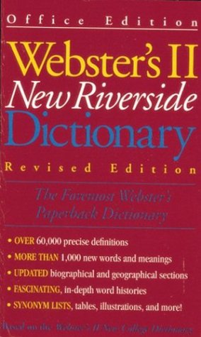 Webster's II New Riverside Dictionary