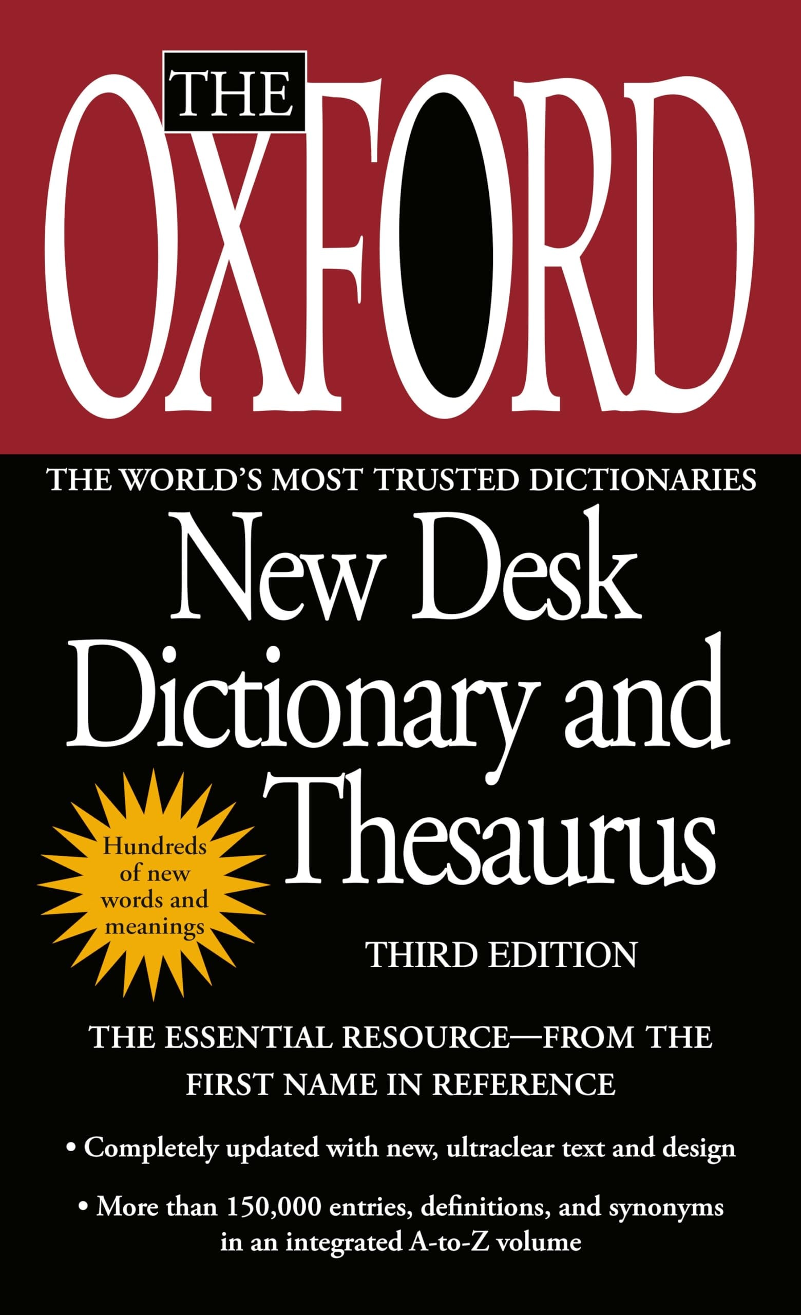 The Oxford New Desk Dictionary and Thesaurus Third Edition
