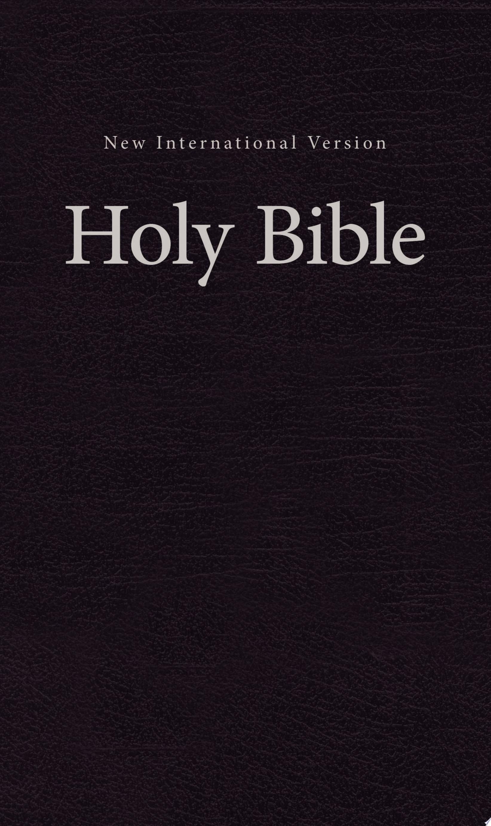 NIV, Value Pew and Worship Bible, Hardcover, Black