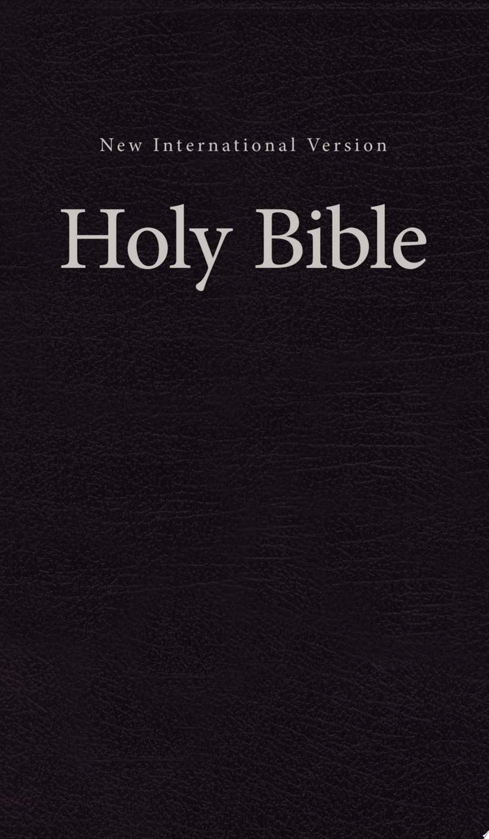NIV, Pew and Worship Bible, Hardcover, Black, Comfort Print